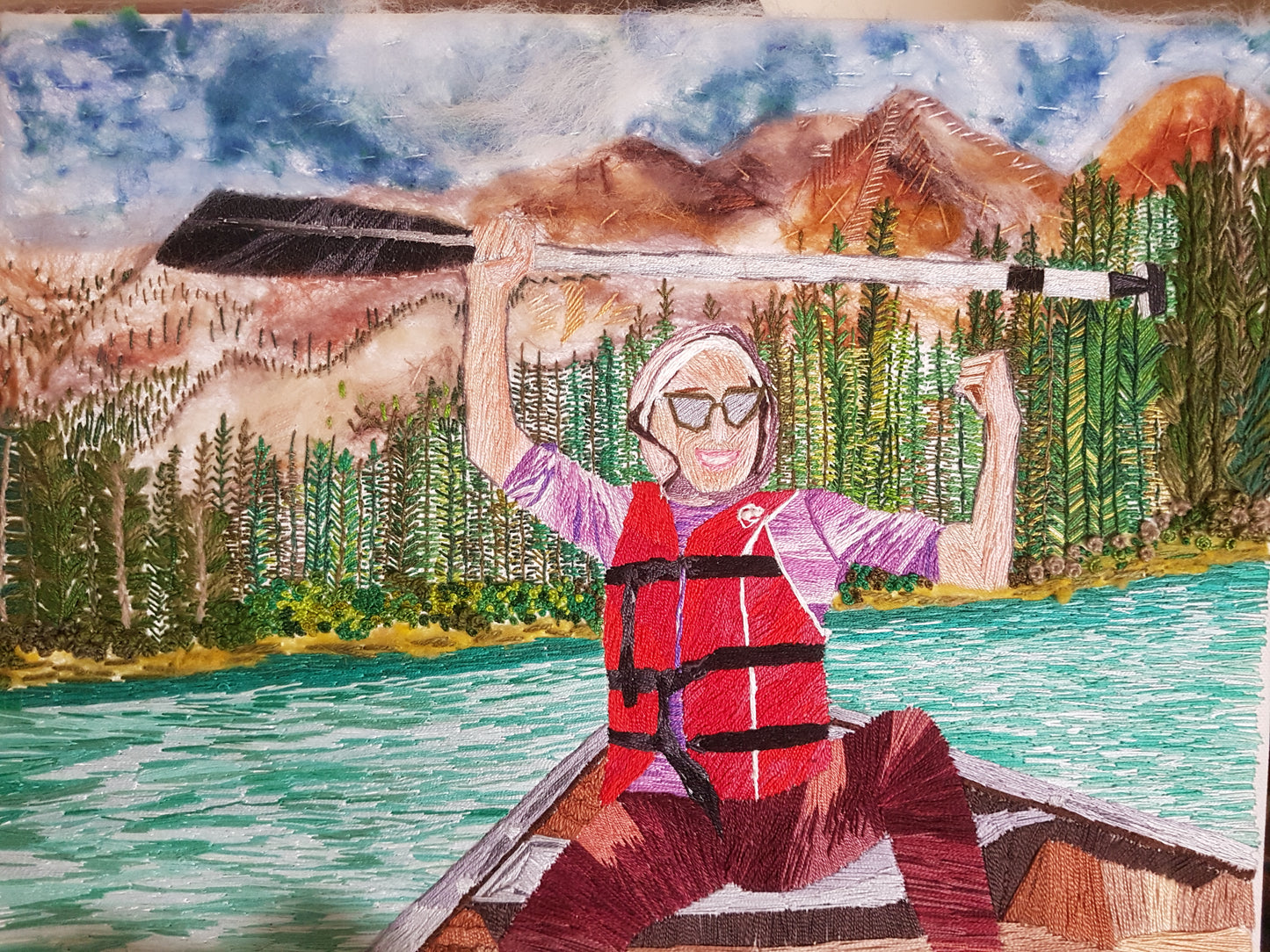 Stitched in the Wild (On Canvas)