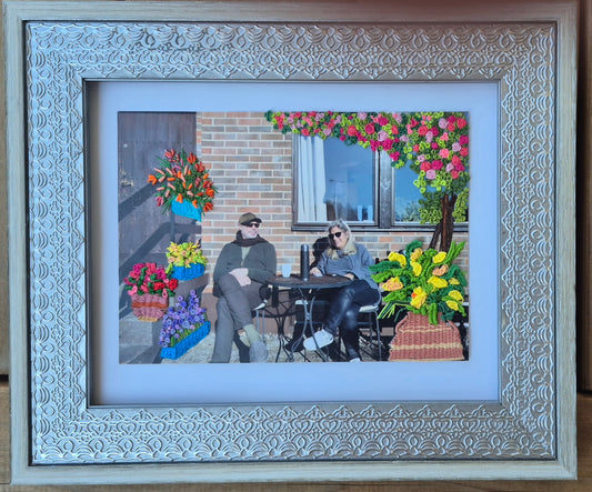 Seated Among Blooms